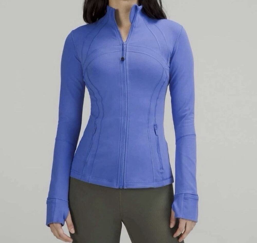 RARE LULULEMON DEFINE Jacket WILD INDIGO Periwinkle Blue Purple -LUON SZ 6 - Picture 1 of 4